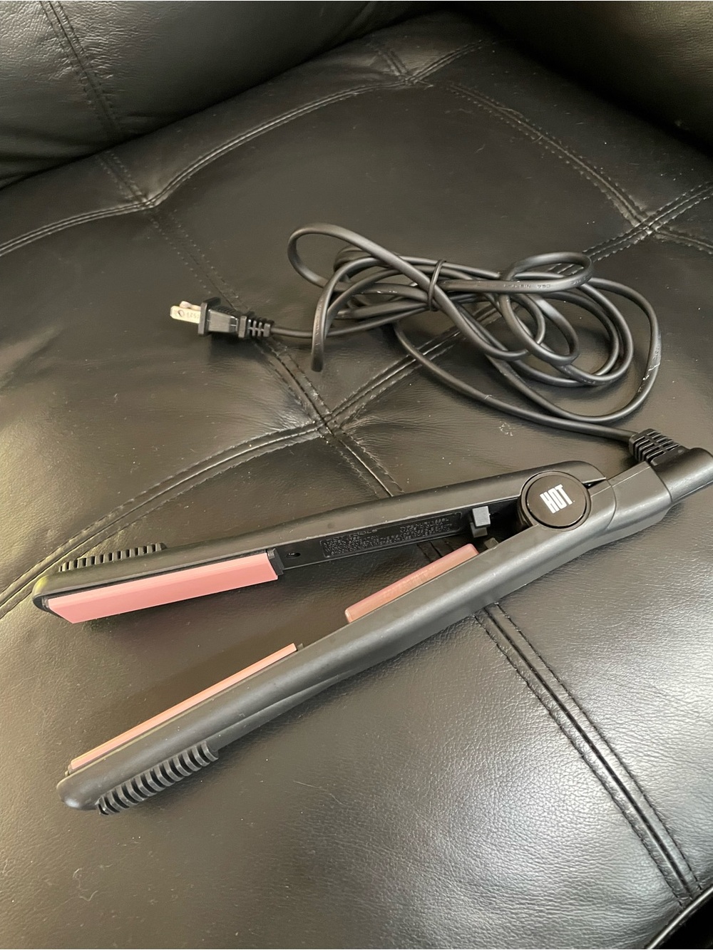 BabylissPRO HOT Pink Ceramic Flat Iron Hair Straightener - Women Hair Styling
